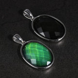 Temperature Sensing Color Changed Jewelry Sets For Women Sterling Silver 925 Rings Earrings Pendant Personalized Adjustable Size - GQTORCH Jewelry