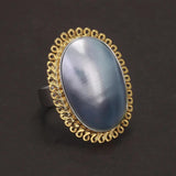 925 Sterling Silver Mabe Pearl Ring Stud Earrings for Women Exaggerated Large Statement Party Jewelry Gift - GQTORCH Jewelry