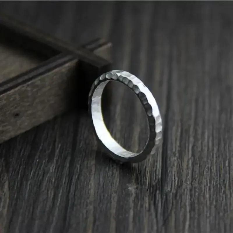 Original design handcrafted ring female simplicity 925 sterling silver opening adjustable ring - GQTORCH Jewelry