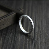 Original design handcrafted ring female simplicity 925 sterling silver opening adjustable ring - GQTORCH Jewelry