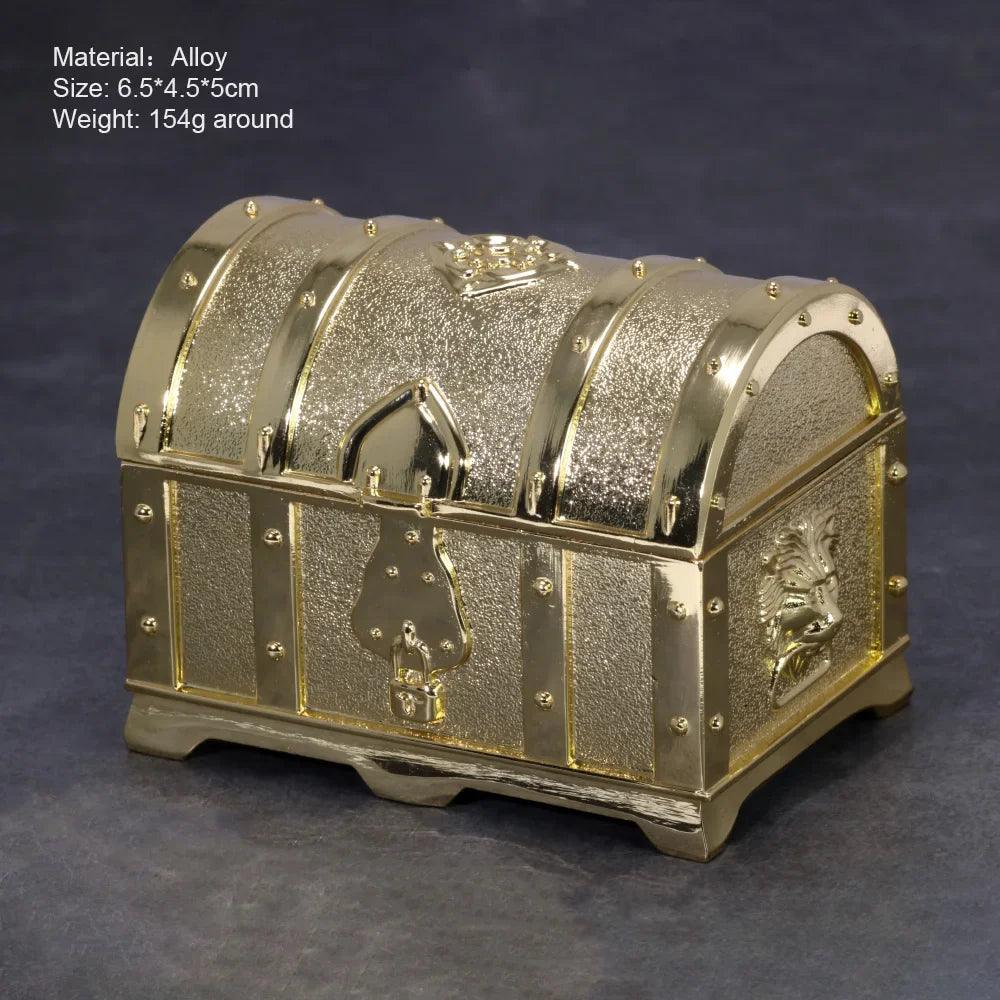 Vintage Alloy Jewelry Box Casket and Heart Shaped 9*7*4.5cm 6*6*3cm For Rings Pendants Necklace Gift Boxes - GQTORCH Jewelry