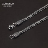 New Fashion 925 Sterling Silver Cuban Link Chain Bracelet Necklace for Men Women 4mm Wide Punk Retro Trending Party Jewelry