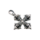 925 Sterling Silver Pendant Cross Vajra Sweater Chain Pendant For Men And Women Buddha Jewelry - GQTORCH Jewelry