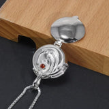 Real 925 Sterling Silver Verbena Elena Necklace Pendant Jewelry Retro Setting Zircon Gemstone Girlfriend Gift - GQTORCH Jewelry