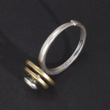 100% 925 Silver Retro Tibetan Prayer Wheel Buddha Adjustable Ring for Men and Women OM Datura Rotatable Religious Jewelry - GQTORCH Jewelry