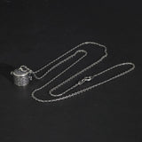Real 925 Sterling Silver Vintage Jewelry Braid Rattan Pendant Necklace Openable Men Women Prayer Gawu Box Buddha Jewelry - GQTORCH Jewelry