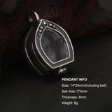Real S925 Silver Tibet Gawu Box Necklace Antique Openable Locket Photo Pendant for Women Men Party Jewelry Gift - GQTORCH Jewelry