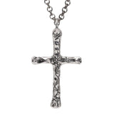 Real Pure 925 Sterling Silver Simple Cross Pendant Necklaces for Men and Women Couples Viking Christian Jewelry - GQTORCH Jewelry
