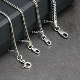 Real Pure 925 Sterling Silver Necklace Chain Women And Men Vintage Foxtail 1.6mm Retro Solid Thai Silver Italy Fine Jewelry - GQTORCH Jewelry