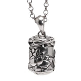 Real 925 Sterling Silver Buddha Lockets Floating Mantra Lotus Pendants Openable Antique Buddhist Prayer Box Talisman Amulet - GQTORCH Jewelry