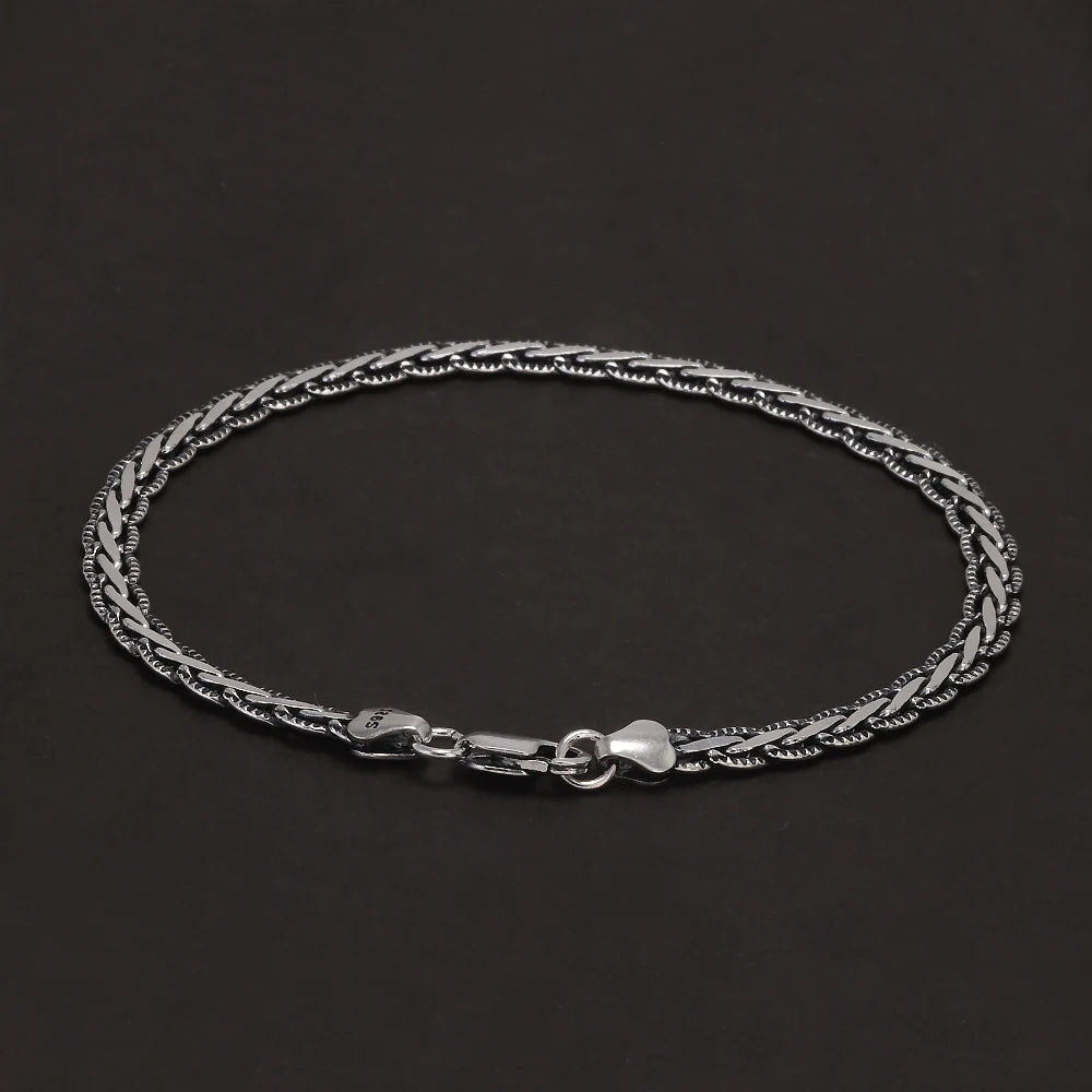 New Fashion 925 Sterling Silver Cuban Link Chain Bracelet Necklace for Men Women 4mm Wide Punk Retro Trending Party Jewelry