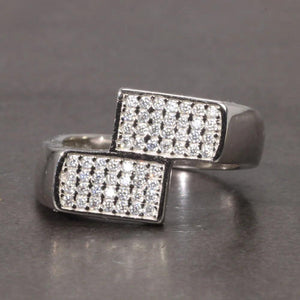 Real Silver Mens Rings Simulated Diamond Hip Hop Pinky Bridesmaid Jewelry Fine Jewelry - GQTORCH Jewelry