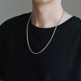 100% Sterling Silver 3mm Braided Hemp Bracelet Chain 17-21cm Simple Retro Minimalism Jewelry For Men and Women - GQTORCH Jewelry