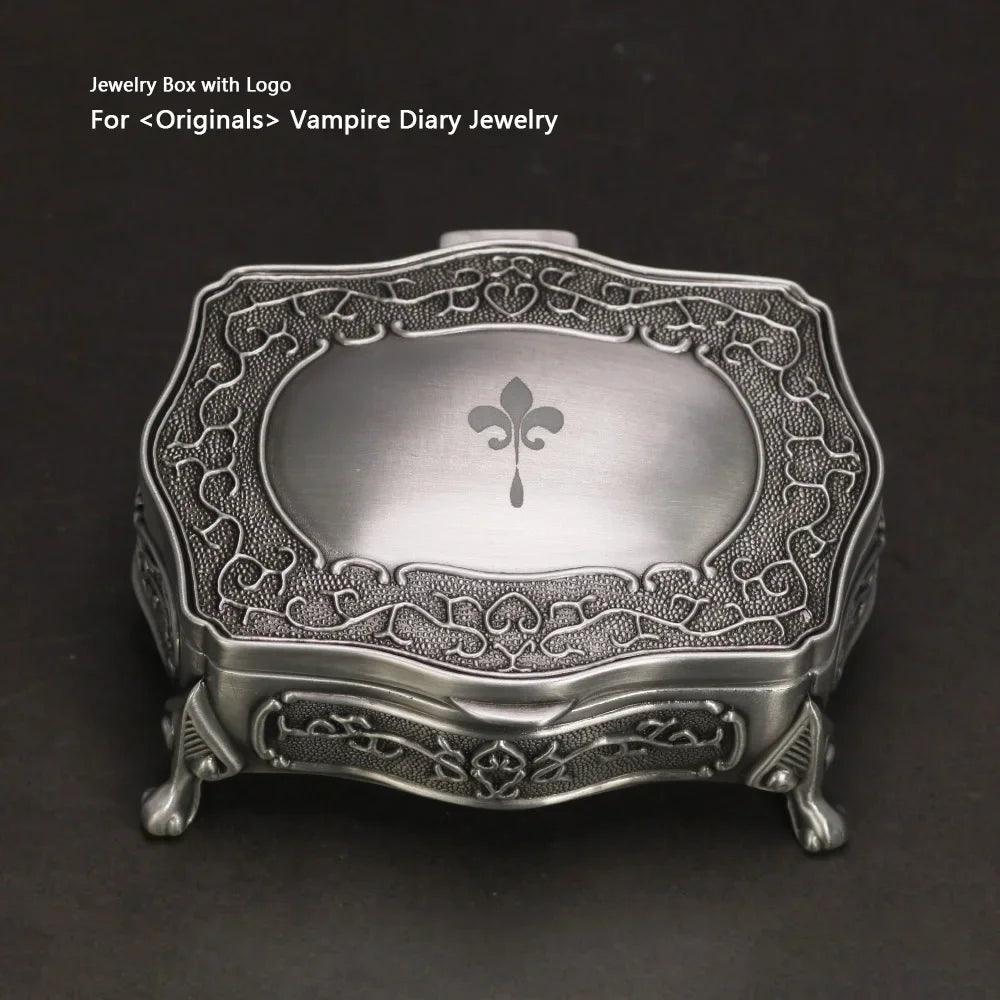 Vintage Alloy Jewelry Box Casket and Heart Shaped 9*7*4.5cm 6*6*3cm For Rings Pendants Necklace Gift Boxes - GQTORCH Jewelry