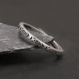 S925 Sterling Silver Fish Ring for Women Girl Adjustable 2mm Ethnic Style Vintage Lucky Ring Trendy Animal Jewelry Birthday Gift