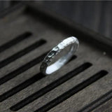 Original design handcrafted ring female simplicity 925 sterling silver opening adjustable ring - GQTORCH Jewelry