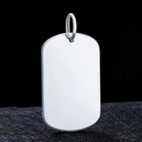 Soild 999 Sterling Silver Jewelry Metal Stamping Blanks Smooth Simple Tag Pendant For Men And Women Cool Male Jewellery - GQTORCH Jewelry