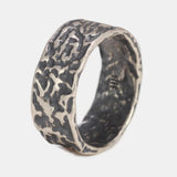 Real 925 Sterling Silver Enamel Rings for Men and Women Simple Retro-patterned Female Jewelry - GQTORCH Jewelry