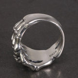 Rock Style Skeleton Ring 925 Sterling Silver Jewelry Cool Thai Silver Ring Men's Index Finger Wholesale - GQTORCH Jewelry