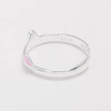 Real Pure 925 Sterling Silver Cute Cat Rings For Women Totoro Open Ring Silver Fashion Jewelry - GQTORCH Jewelry