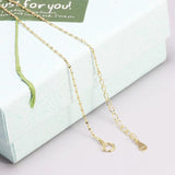 S925 Sterling Silver Necklace for Women Simple Fashion Snake Chain Elegant Female Jewelry - GQTORCH Jewelry