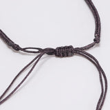 Natural Stone Pendant Necklace Obsidian 30mm Peace Buckle Amulet For Women Men Lucky Jewelry - GQTORCH Jewelry