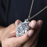 S925 Pure Silver Vintage Indian Eagle Shield Tribal Legend Old Chief Men Pendant Domineering Personality - GQTORCH Jewelry
