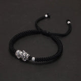 Hand braided Lucky Red Rope Bracelet 999 Sterling Silver 3D Pixiu Tibetan Buddhist Knot Adjustable Charm Bracelet - GQTORCH Jewelry