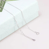 S925 Sterling Silver Necklace for Women Simple Fashion Snake Chain Elegant Female Jewelry - GQTORCH Jewelry