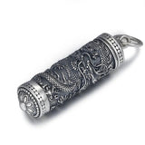 Sterling Silver 925 Dragon Pendant for Men Openable Pendant Fine Jewelry Retro Punk Style - GQTORCH Jewelry