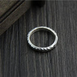 Original design handcrafted ring female simplicity 925 sterling silver opening adjustable ring - GQTORCH Jewelry