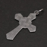 Genuine Sterling Silver 925 Christian Cross Necklace Men and Women Vintage Antique Prayer Religious Pendant Jewelry - GQTORCH Jewelry