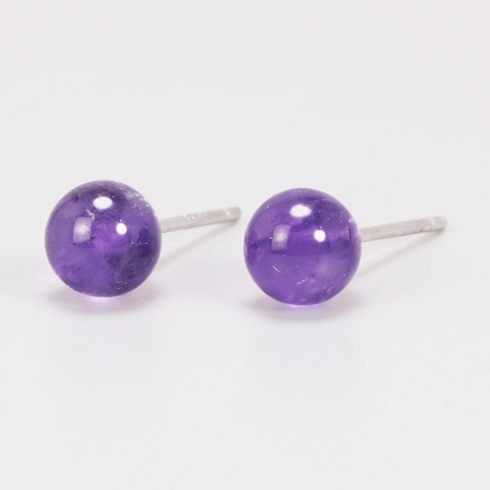 Simple Natural Strawberry Balls Earrings 925 Sterling Silver Earings Fashion Jewelry - GQTORCH Jewelry