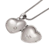 Sunflower Heart Shaped Locket Necklace That Holds Pictures Photo Keep Someone Near to You 925 Sterling Silver Custom Jewelry - GQTORCH Jewelry