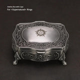 Vintage Alloy Jewelry Box Casket and Heart Shaped 9*7*4.5cm 6*6*3cm For Rings Pendants Necklace Gift Boxes - GQTORCH Jewelry