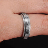 Solid 925 Sterling Silver Rotatable Cross Rings for Men and Women Size 5-13 Christian Jewelry - GQTORCH Jewelry