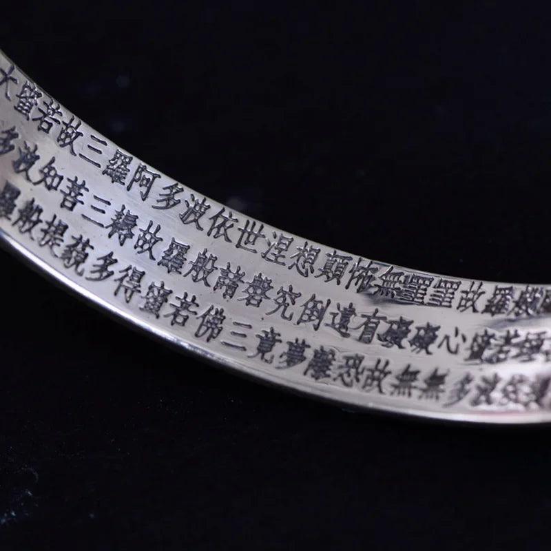 Real Pure 999 Sterling Silver Bangles For Women And Men Retro Antique Braided Bangle Bracelet Brazaletes Pulseras Mujer - GQTORCH Jewelry