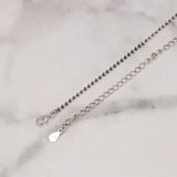 S925 Sterling Silver Lady Bead Necklace Adjustable Simple Fashion Elegant Jewelry - GQTORCH Jewelry