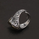 S925 Sterling Silver Punk Retro All-Seeing Eye Skull Ring for Women Eye of Providence Men‘s Pinky Ring Cool Biker Jewelry - GQTORCH Jewelry