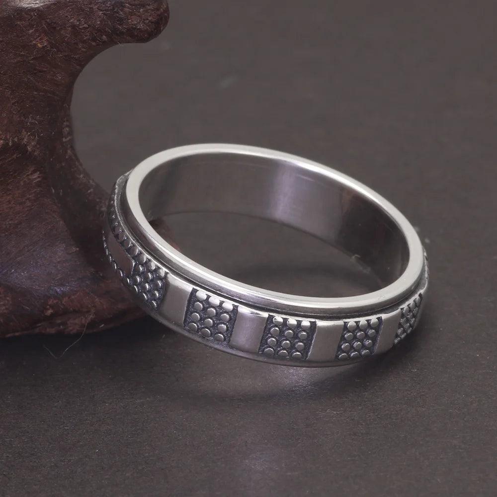 Solid 925 Sterling Silver Rotatable Cross Rings for Men and Women Size 5-13 Christian Jewelry - GQTORCH Jewelry