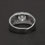925 Sterling Silver Moissanite Classic Men's Wedding Band 2CT 3CT 5CT Lab-grown Diamond Engagement Promise Ring Clearance Sale