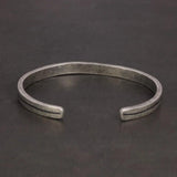 Viking Armband 925 Sterling Silver Men's Women's Vintage Handmade Bracelet Simple Classic Fine Jewelry Open Cuff Bangle - GQTORCH Jewelry