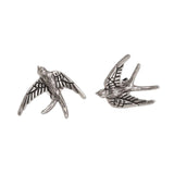 S925 Sterling Silver Vintage Men's and Women's Earrings Swallow Animal Earrings Punk Thai Silver Animal Jewelry - GQTORCH Jewelry
