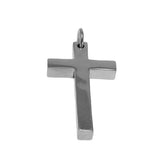 Real Solid 925 Sterling Silver Cross Pendant For Men And Women Smooth High Polishing Simple Design Jesus Christ Jewelry - GQTORCH Jewelry