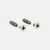 925 Sterling Silver Thai Silver Punk Hip-hop Style Earring Stud Fashion Screw Shape Personalized Accessories High Quality