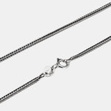 1.2mm Real 925 Sterling Silver Necklace Chain Men and Women Vintage Fox Tail Vintage Solid Thai Silver Italian Fine Jewelry