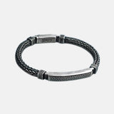 Viking Mens Bracelet 925 Sterling Silver Punk Men Jewelry Hand Braided Chain Wedding Birthday Party