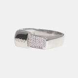 Sterling Silver Engagement Rings Micro Pave Cz Hip Hop Pinky Designer Wedding Rings Fine Jewellery