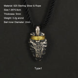 925 Sterling Silver Viking Spearhead Pendant For Men and Women Handcrafted Wrapped Brass Wire Charm Accessories Making Jewelry