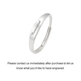 Custom Engraved Real 925 Sterling Silver Signet Ring for Women Men Pinky Thumb Ring for Girl Simple Elegant Personalized Jewelry